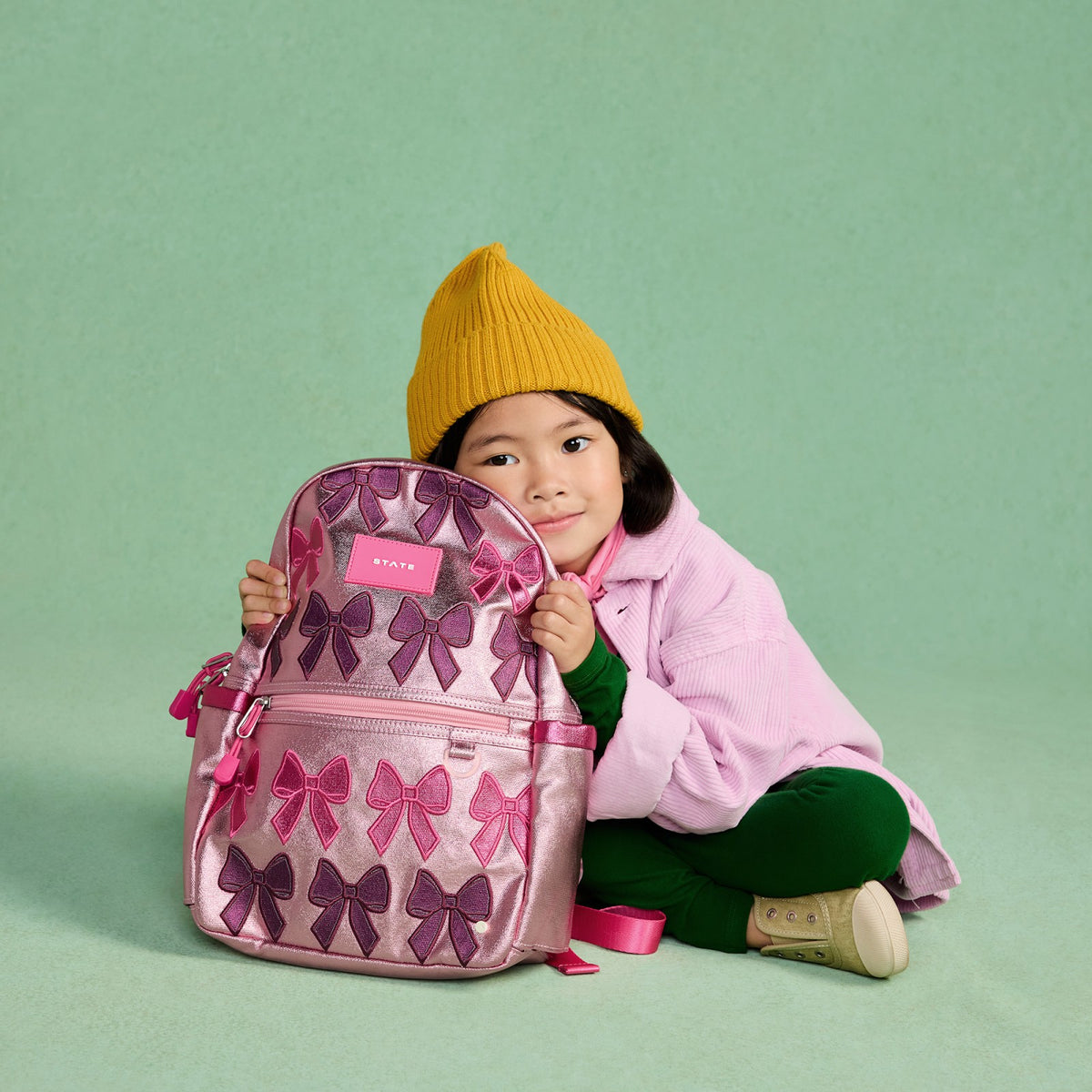 Kane Mini Backpack Metallic Patchwork Bows / State Bags Great Value