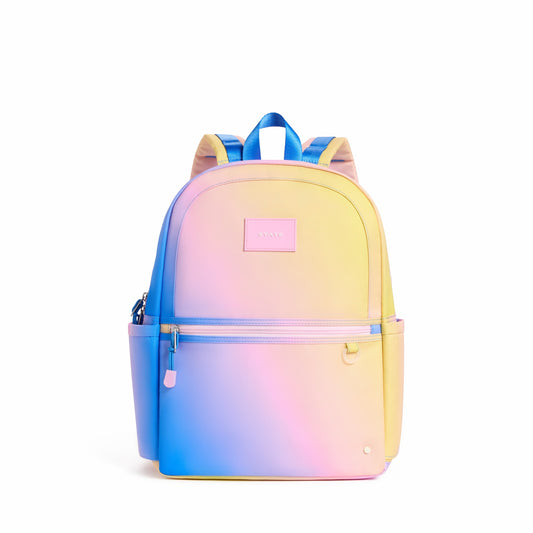Kane Kids Backpack Polyester Canvas Blue/Pink/Yellow Gradient / State Bags Best Seller