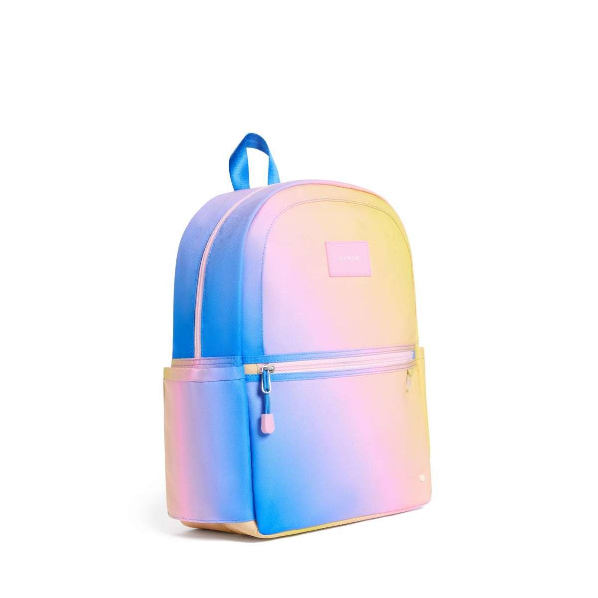 Kane Kids Backpack Polyester Canvas Blue/Pink/Yellow Gradient / State Bags Best Seller