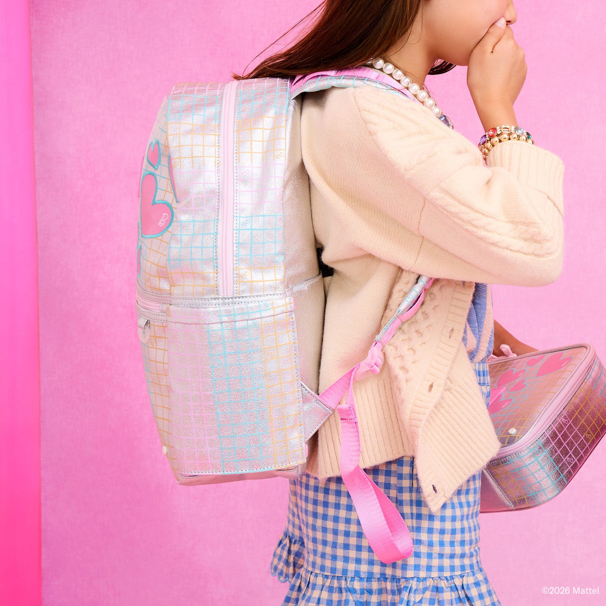 STATE x Barbie™ Kane Backpack Barbie Multi Grid Hearts / State Bags Customer Favorite