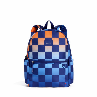 Kane Double Pocket Backpack Recycled Polycanvas Gradient Checkerboard / State Bags Premium