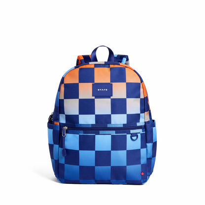 Kane Kids Travel Backpack Printed Canvas Gradient Checkerboard / State Bags Quality