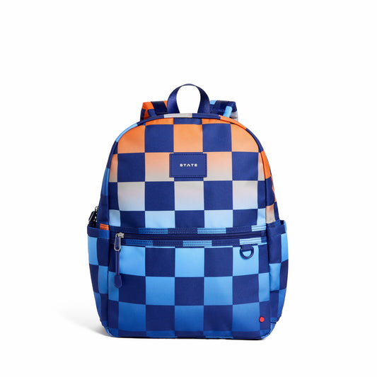 Kane Kids Travel Backpack Printed Canvas Gradient Checkerboard / State Bags Quality