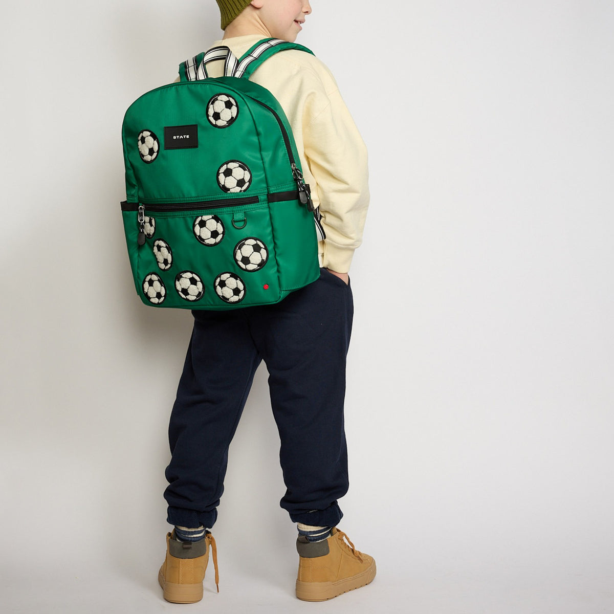 Kane Kids Backpack Nylon Fuzzy Soccer Balls / State Bags Best Price
