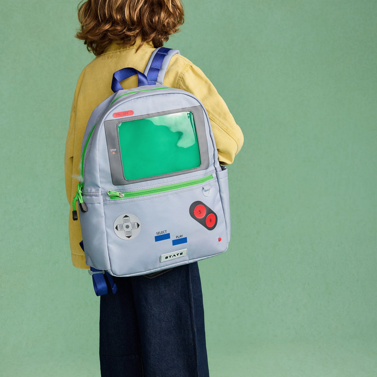 Kane Kids Travel Backpack Recycled Polycanvas Videogame / State Bags Classic