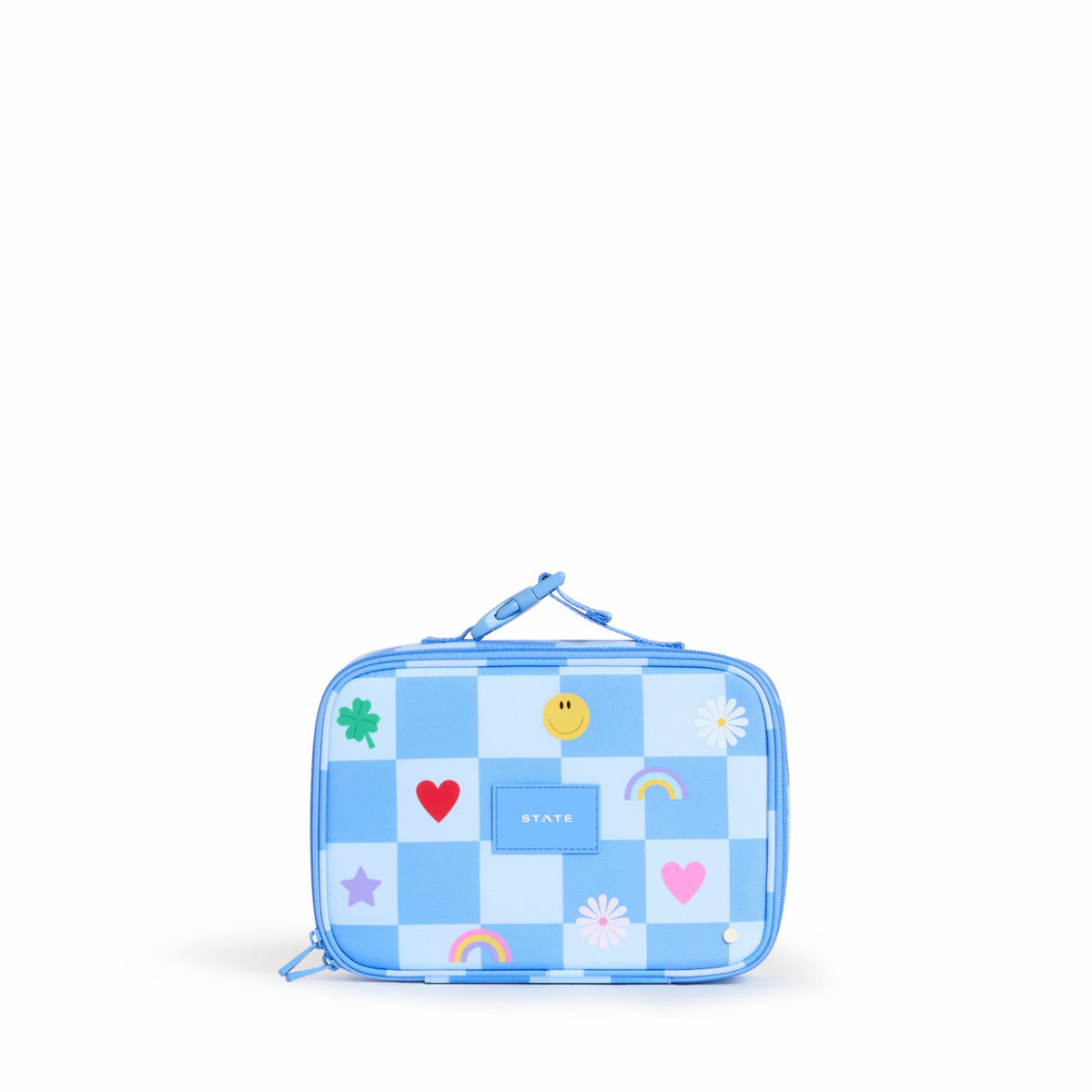Rodgers Lunch Box Recycled Polyester Canvas Charms Blue Check / State Bags Top Pick