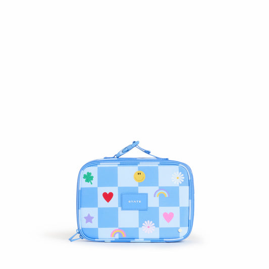 Rodgers Lunch Box Recycled Polyester Canvas Charms Blue Check / State Bags Top Pick