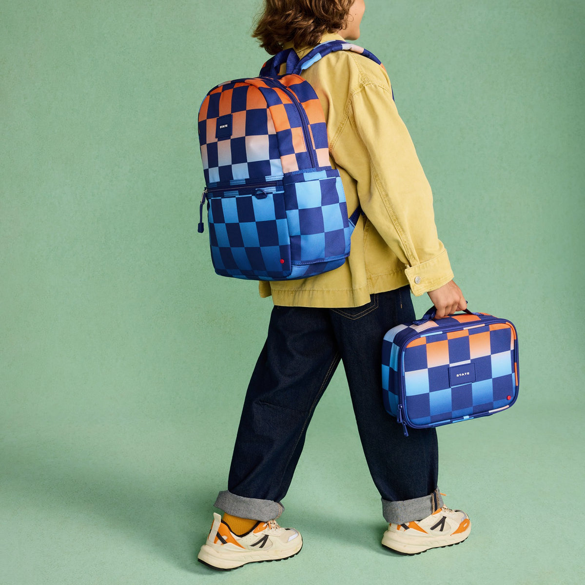 Rodgers Lunch Box Recycled Poly Canvas Gradient Checkerboard / State Bags Special Offer