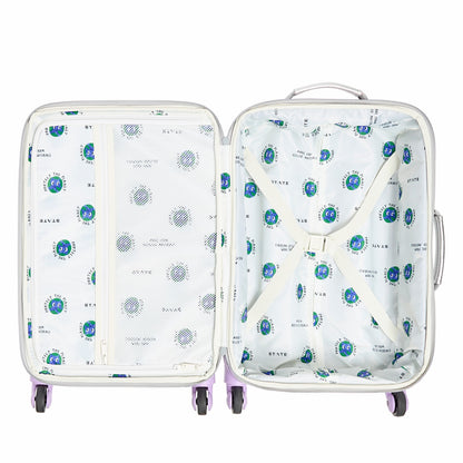 Logan Suitcase Metallic Patchwork Hearts / State Bags New