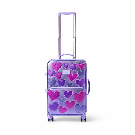Logan Suitcase Metallic 3D Hearts / State Bags Deals