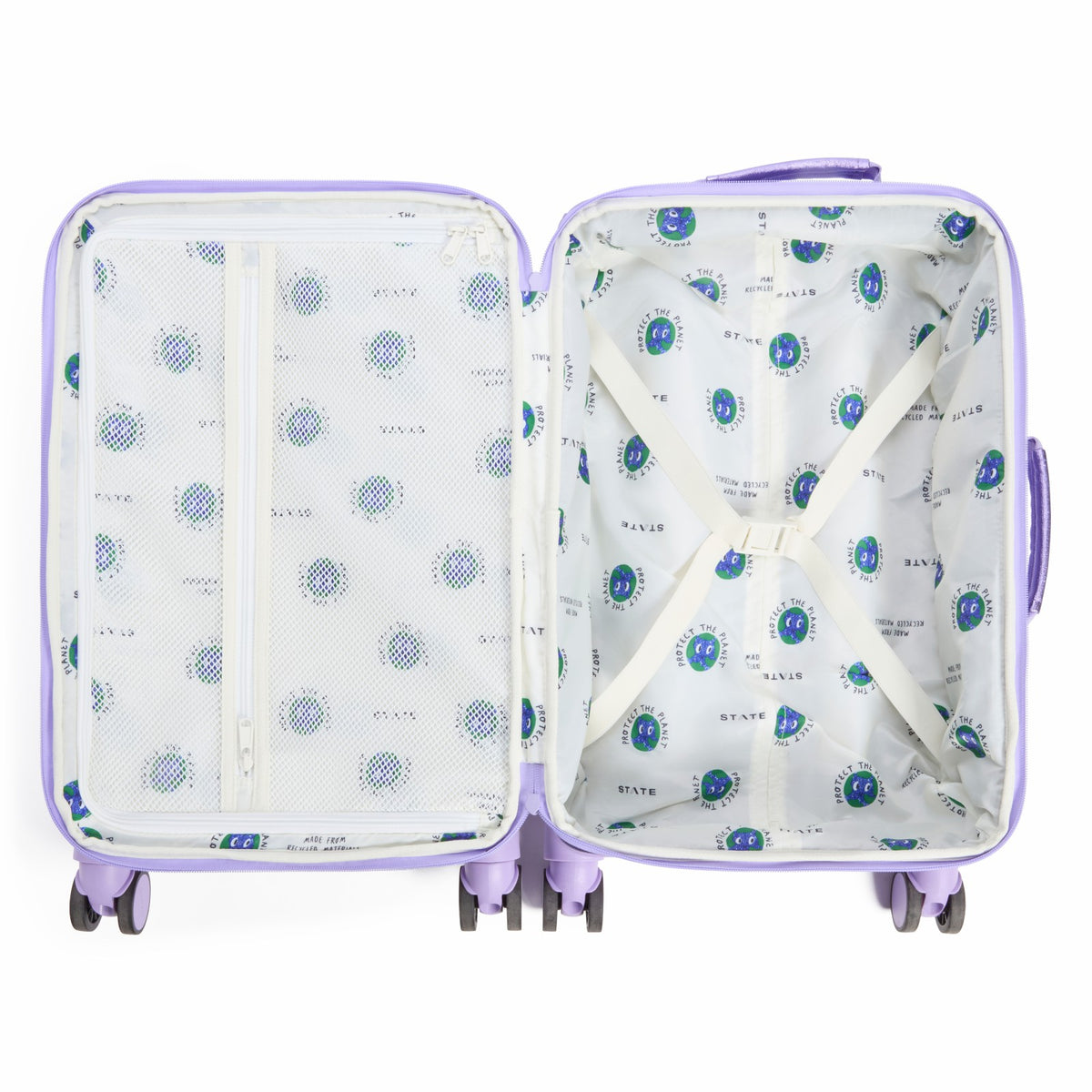 Logan Suitcase Metallic 3D Hearts / State Bags Deals