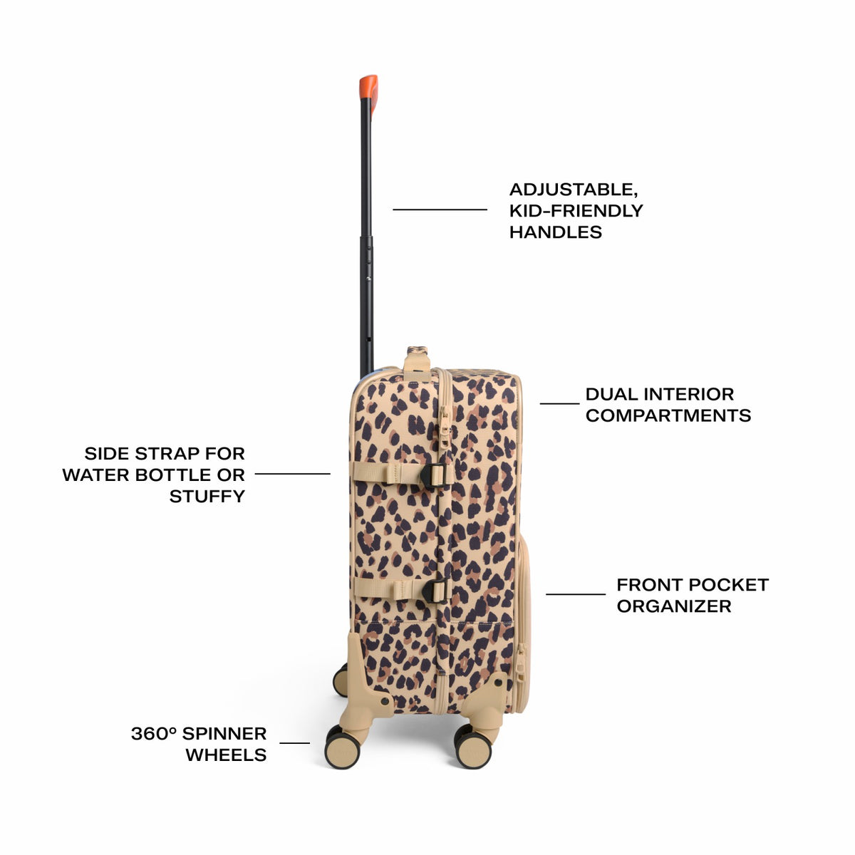 Logan Carry-On Suitcase Leopard / State Bags Top Pick