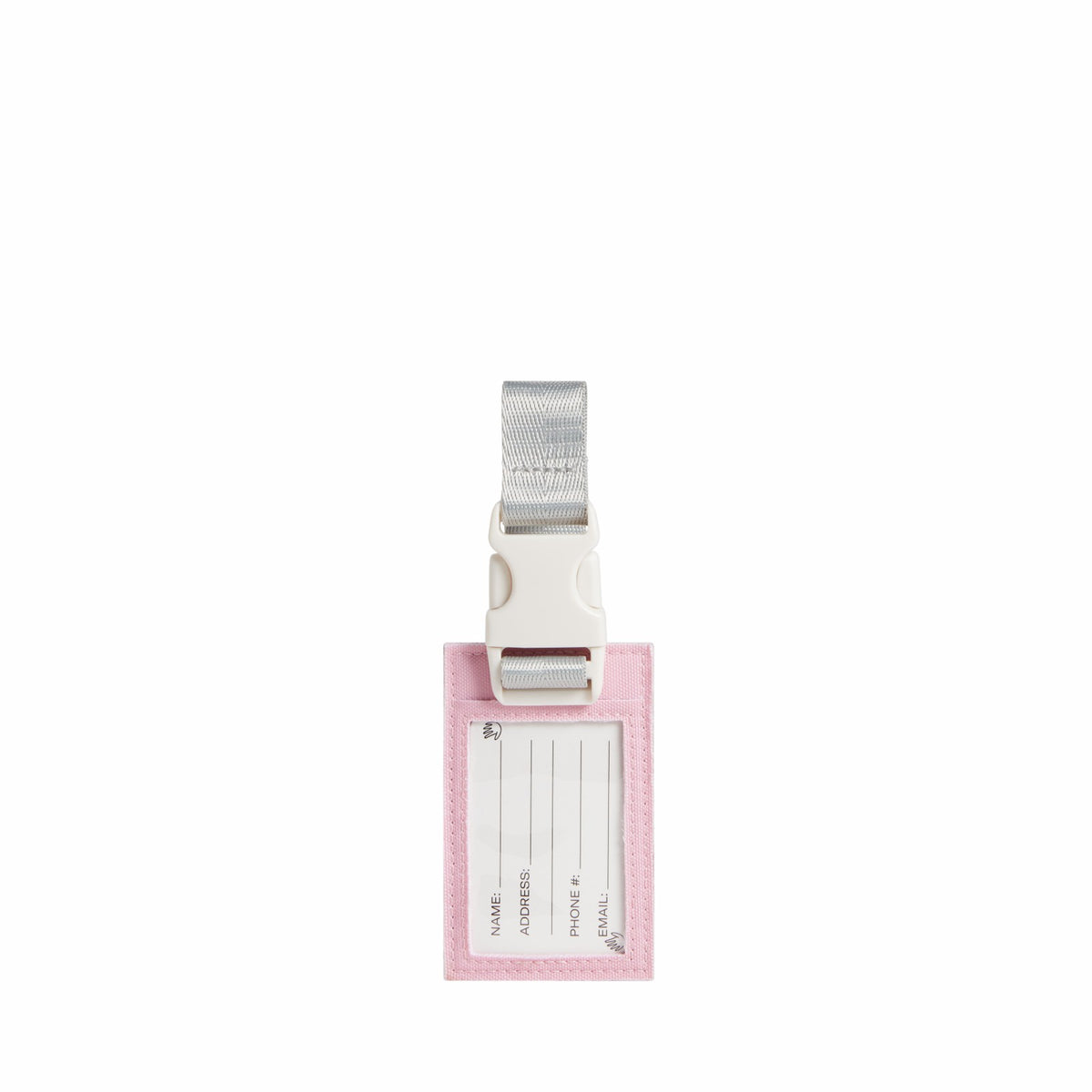 Logan Luggage Tag Metallic Pink/Silver / State Bags Customer Favorite