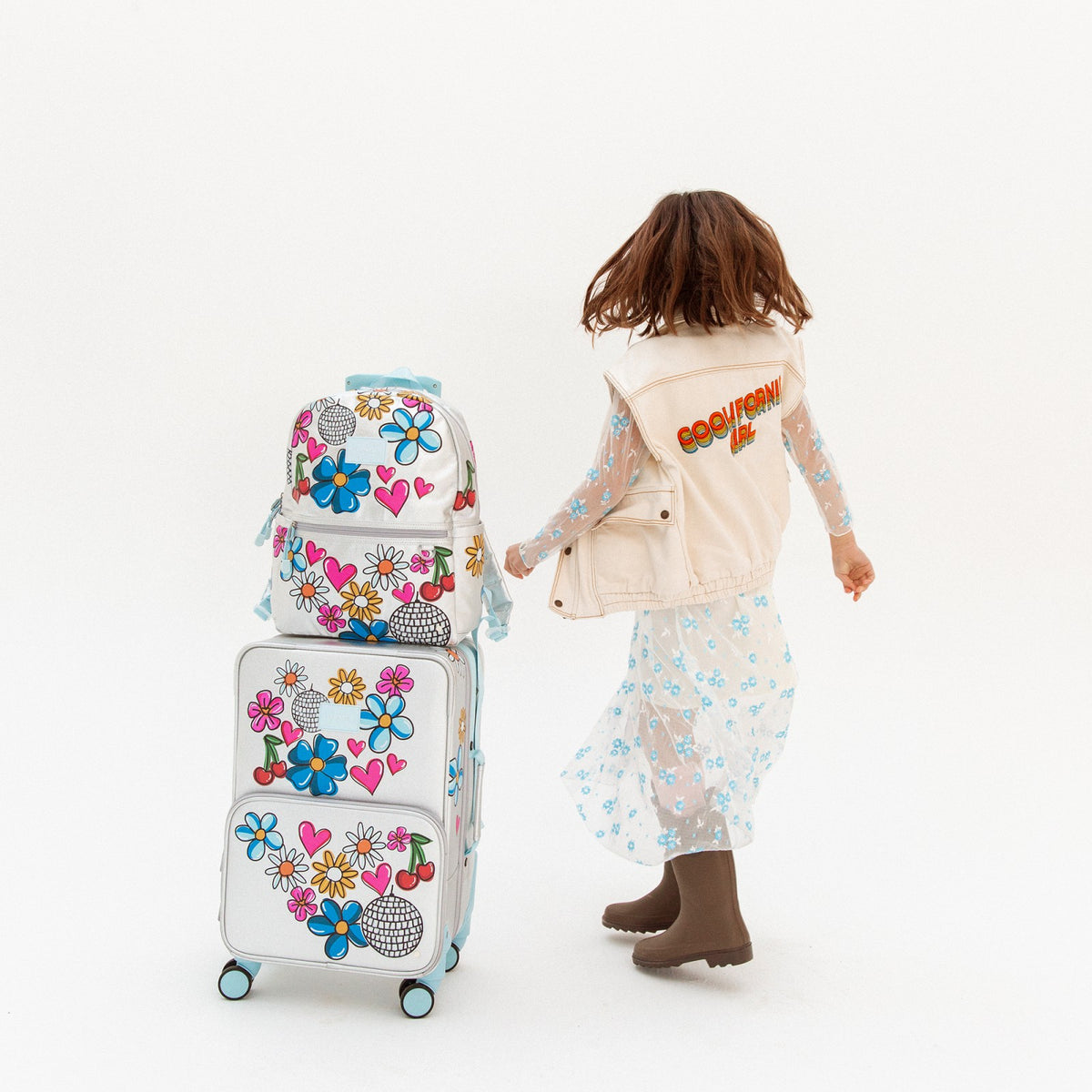 Logan Carry-On Suitcase Metallic Graffiti / State Bags Essential