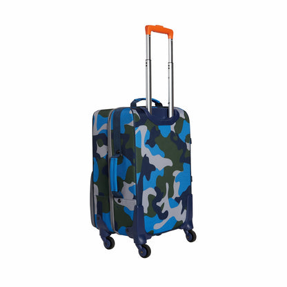 Logan Suitcase Printed Canvas Camo / State Bags Smart Buy