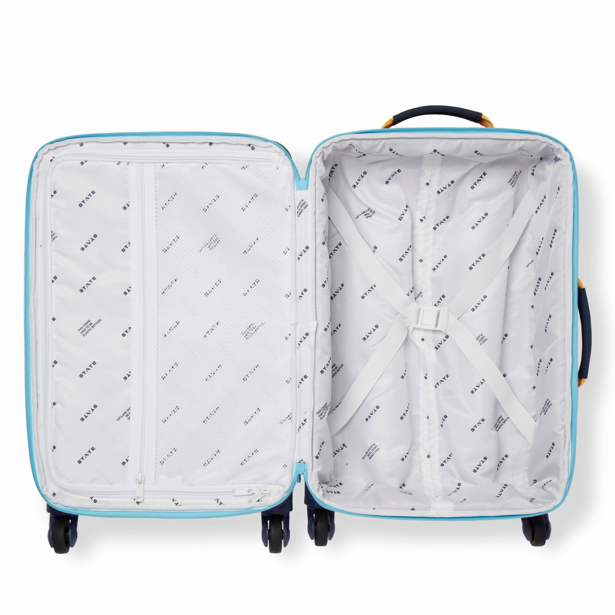 Logan Suitcase Color Block Green/Navy / State Bags Deals