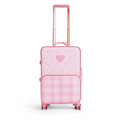 STATE x LoveShack Fancy Logan Carry-On Suitcase Polyester Canvas Pink Vanilla / State Bags Trusted