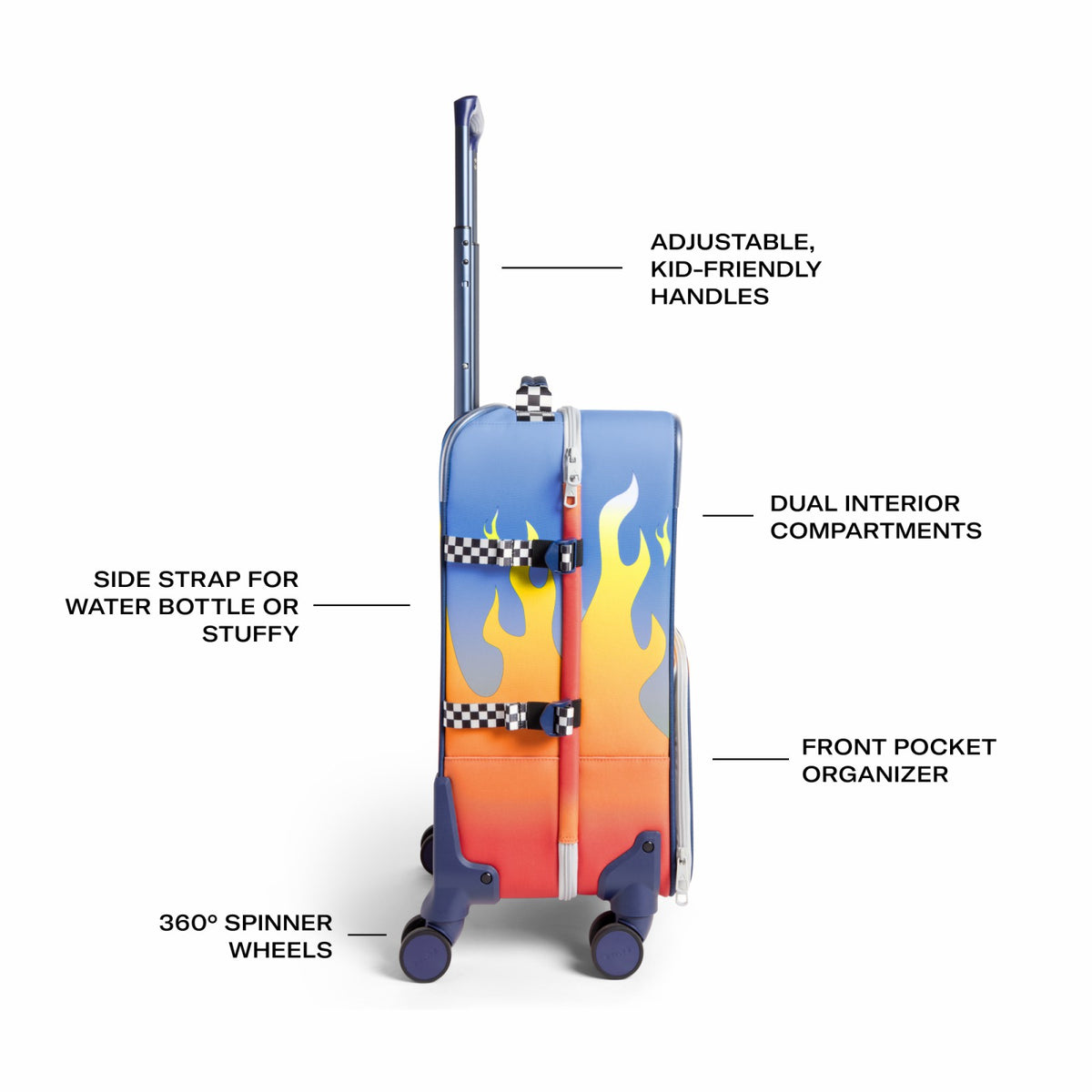 STATE x Hot Wheels™ Logan Carry-On Suitcase Hot Wheels™ Flames / State Bags Essential