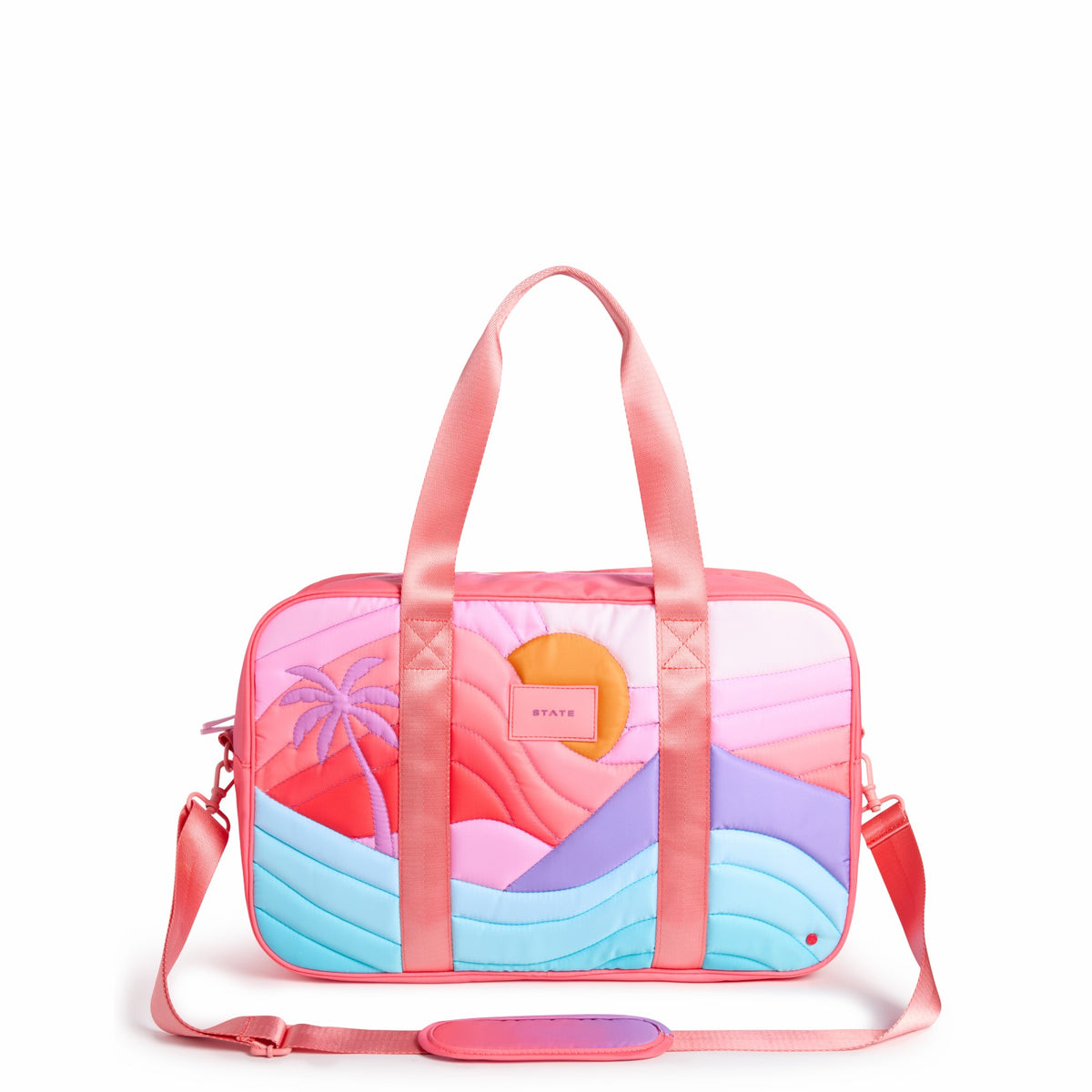 Rockaway Duffle Printed Nylon Puffer Sunset / State Bags Trusted