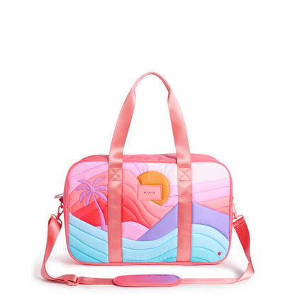 Rockaway Duffle Printed Nylon Puffer Sunset / State Bags Trusted