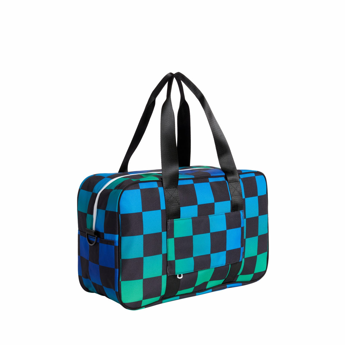 Rockaway Duffle Recycled Polyester Canvas Blue Checkerboard / State Bags Smart Buy