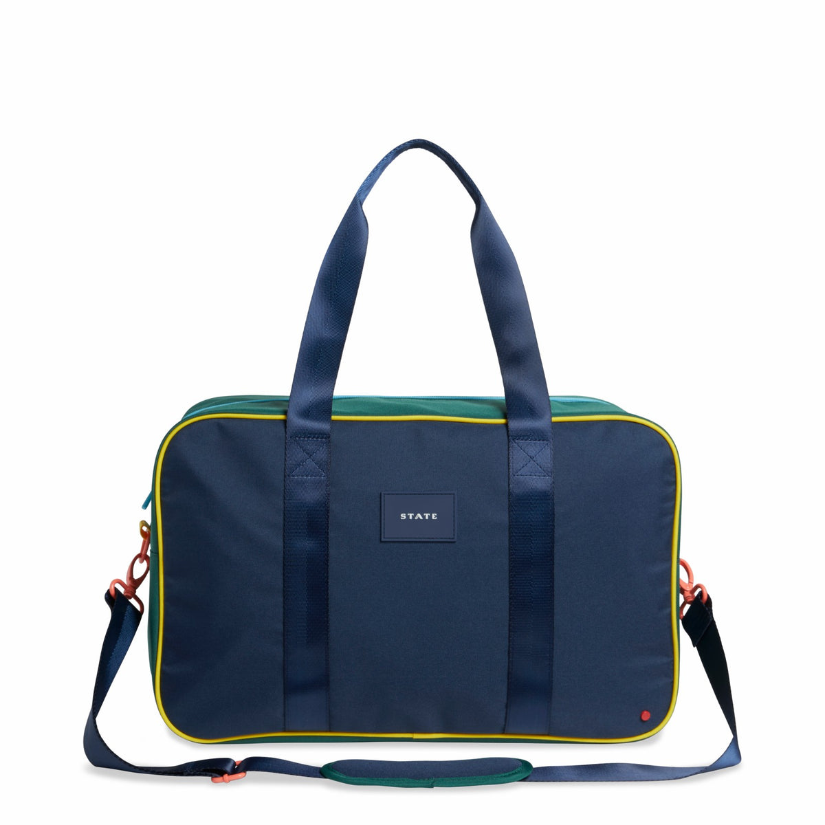 Rockaway Duffle Polyester Canvas Green/Navy / State Bags Discount