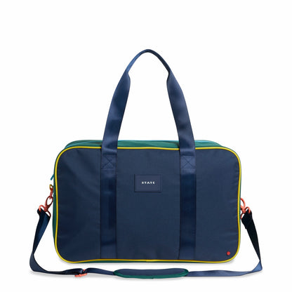 Rockaway Duffle Polyester Canvas Green/Navy / State Bags Discount