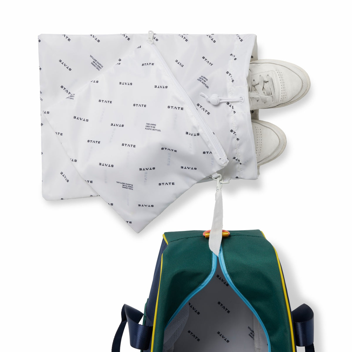 Rockaway Duffle Polyester Canvas Green/Navy / State Bags Discount