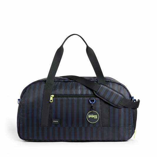 Fenway Sports Duffle Black Grey Striped / State Bags Latest