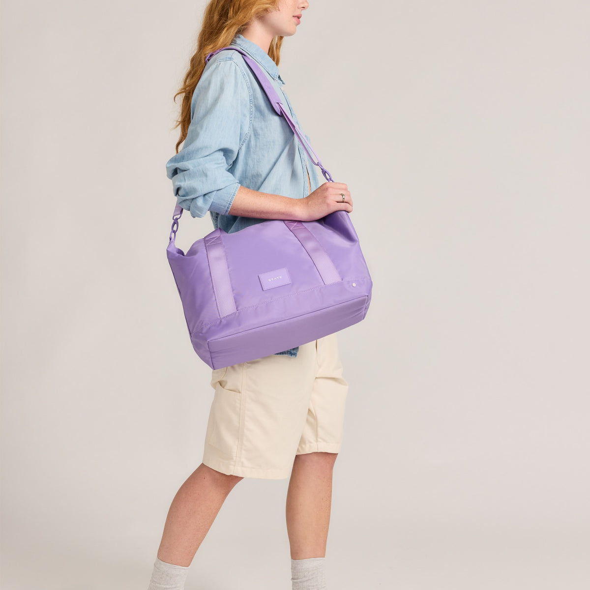 Graham Tote Nylon Purple / State Bags Premium