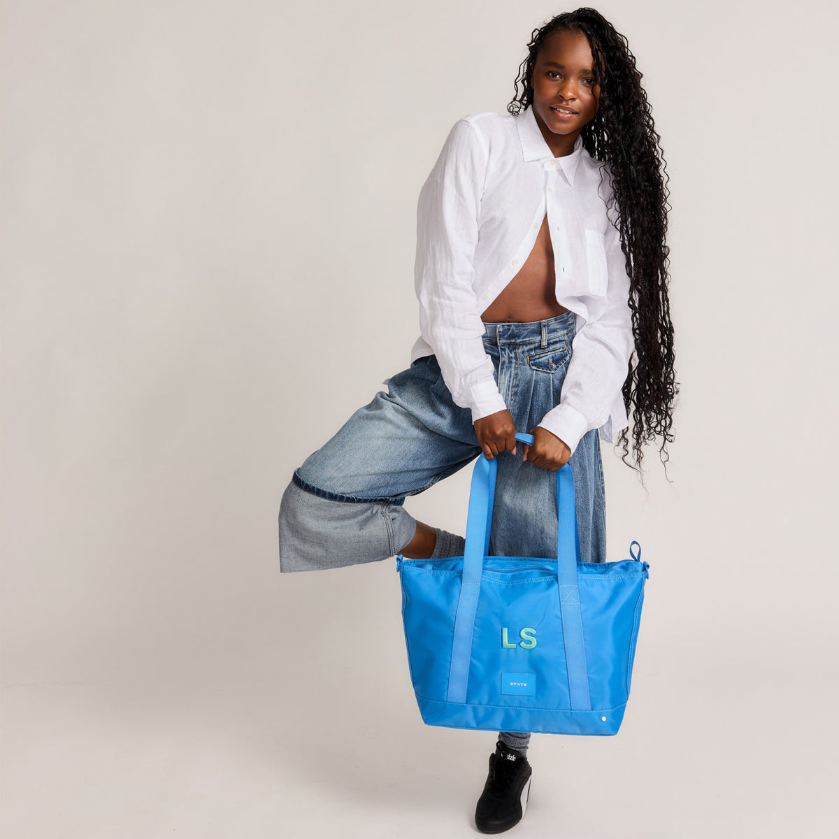 Graham Tote Nylon Blue / State Bags Premium