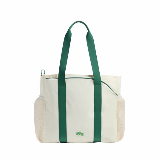 Riley Tennis Tote Nylon Ivory/Green / State Bags Quality