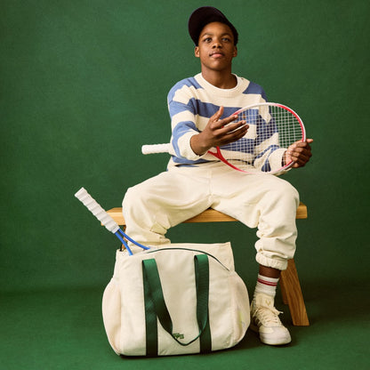 Riley Tennis Tote Nylon Ivory/Green / State Bags Quality
