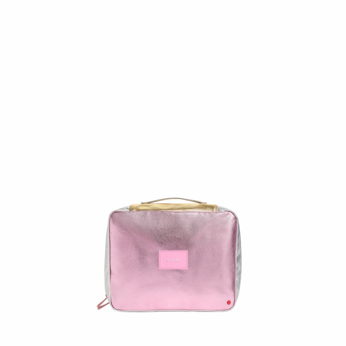 Bensen Toiletry Kit Large Metallic Pink/Silver / State Bags Customer Favorite