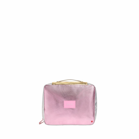 Bensen Toiletry Kit Large Metallic Pink/Silver / State Bags Customer Favorite