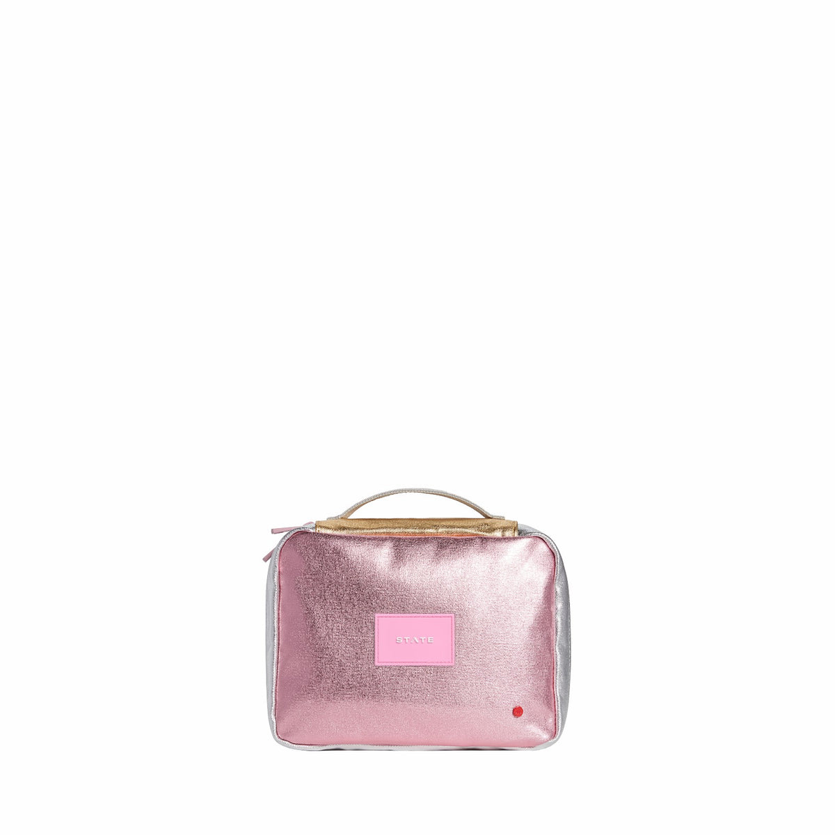 Bensen Toiletry Kit Metallic Pink/Silver / State Bags Best Seller