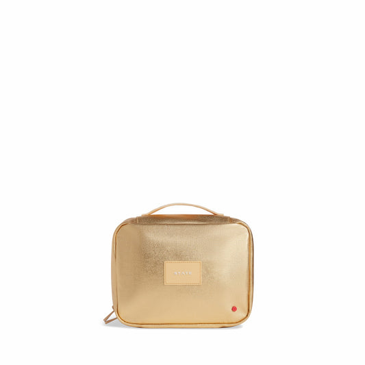 Bensen Toiletry Kit Metallic Gold / State Bags New