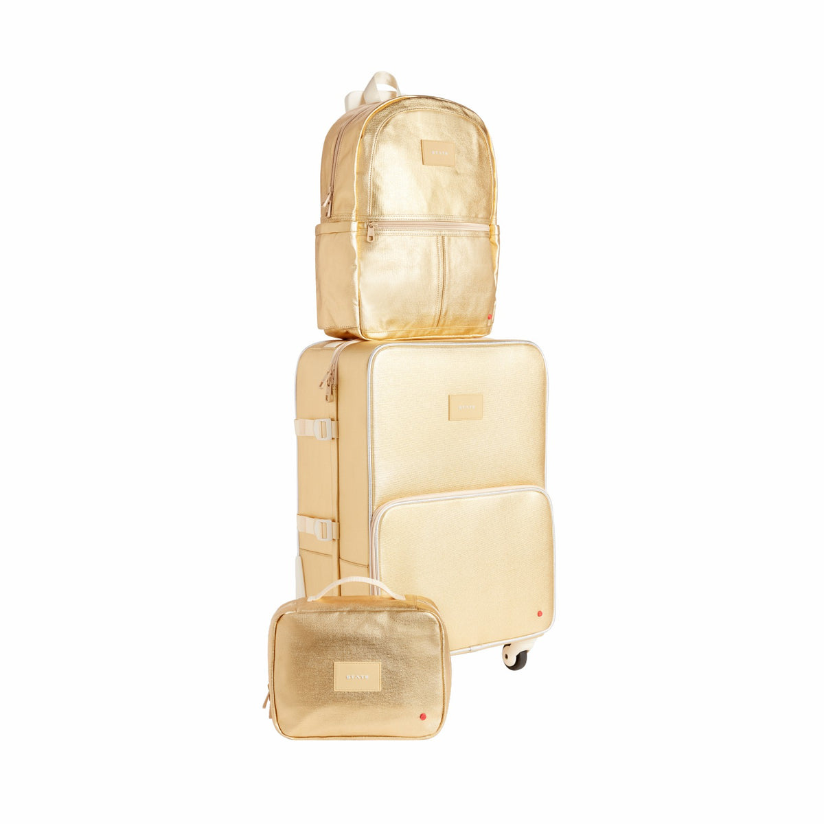 Bensen Toiletry Kit Metallic Gold / State Bags New