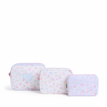 STATE x LoveShackFancy Travel Pouch Set Nylon Confetti Bloom / Wildflower Blue / State Bags Everyday