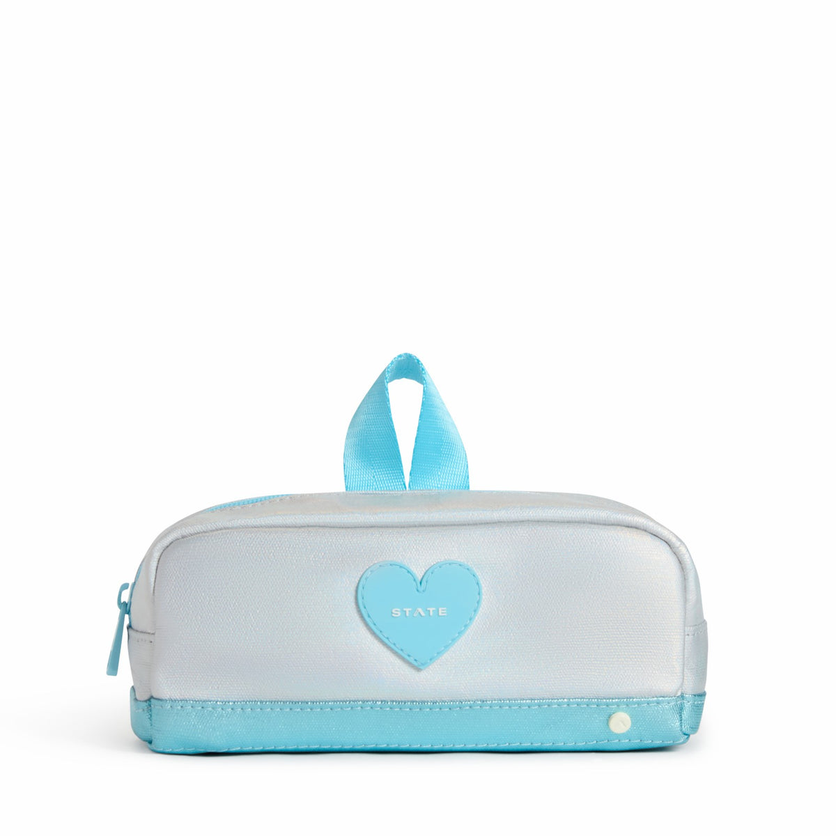 Clinton Pencil Case Metallic Blue Iridescent / State Bags Discount