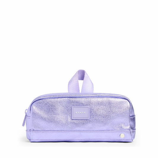 Clinton Pencil Case Metallic Lilac / State Bags Smart Buy