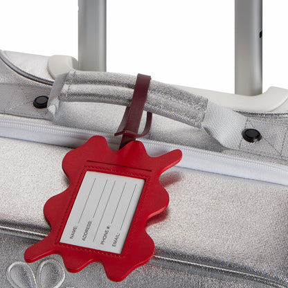 Squiggly Luggage Tag Vegan Leather Burgundy / State Bags Value
