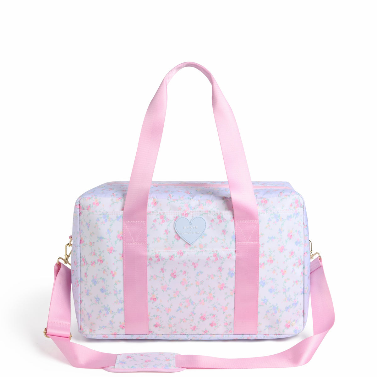 STATE x LoveShackFancy Wellington Weekender Nylon Confetti Bloom / Wildflower Blue / State Bags Essential
