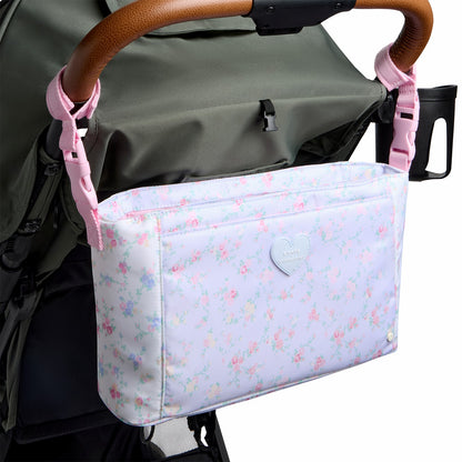STATE x LoveShackFancy Stroller Organizer Nylon Confetti Bloom / Wildflower Blue / State Bags Great Value