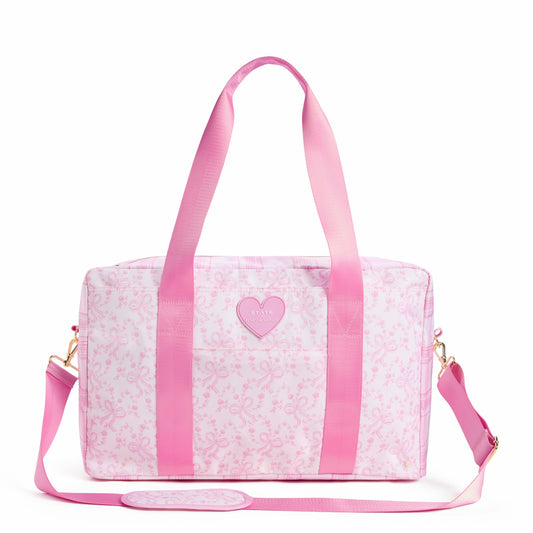 STATE x LoveShackFancy Wellington Weekender Nylon Pink Vanilla / State Bags Special Offer