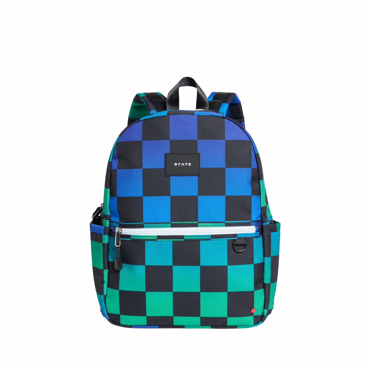 Kane Kids Travel Backpack Printed Canvas Blue Checkerboard / State Bags Essential