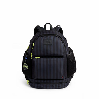 Shea Baseball Backpack Black Grey Striped / State Bags Trusted