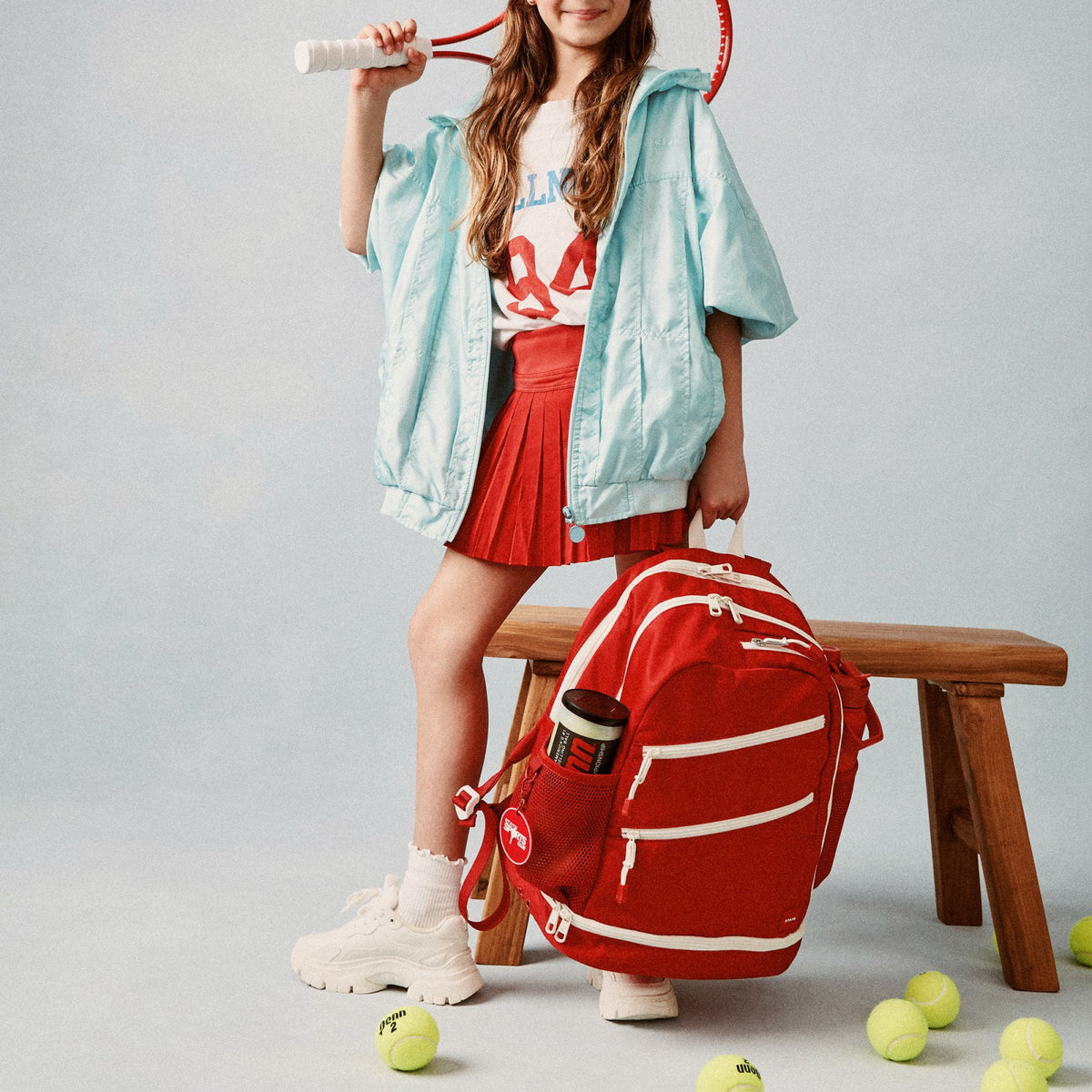 Lenox Tennis Backpack Nylon Red / State Bags New