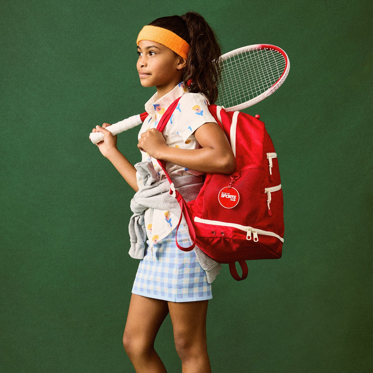 Lenox Tennis Backpack Nylon Red / State Bags New