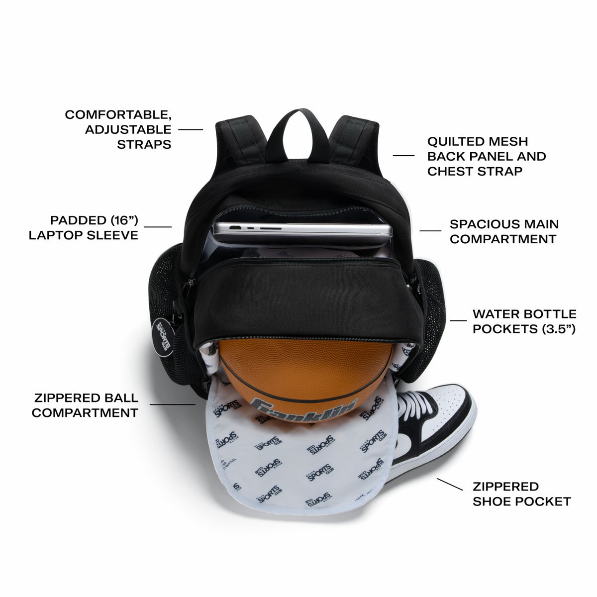 Ozzie Ball Backpack Red / State Bags Essential